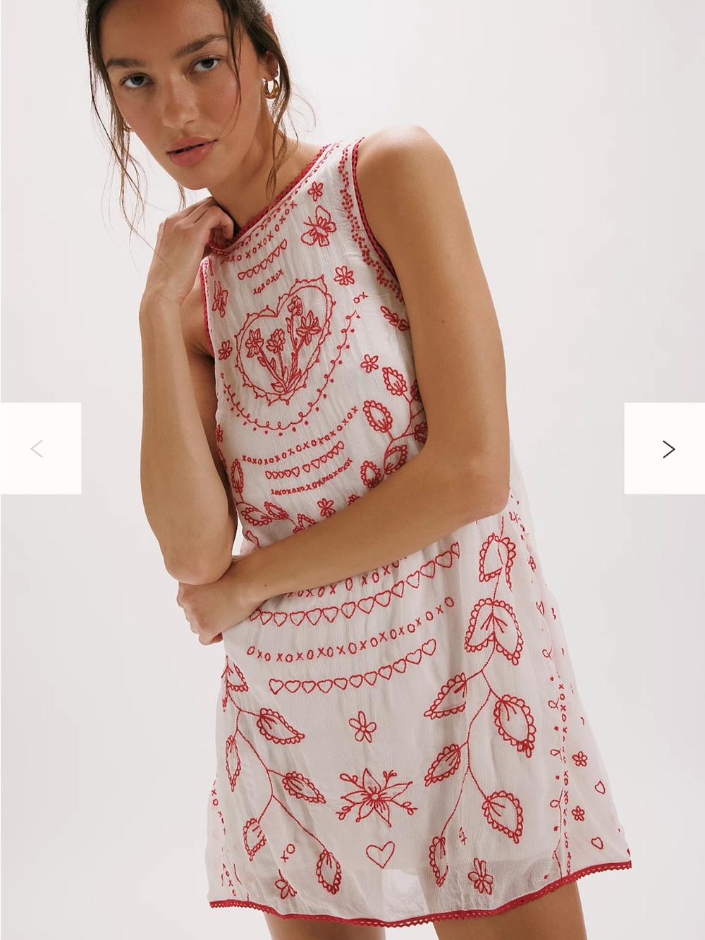 Free People Love Letters Mini Dress